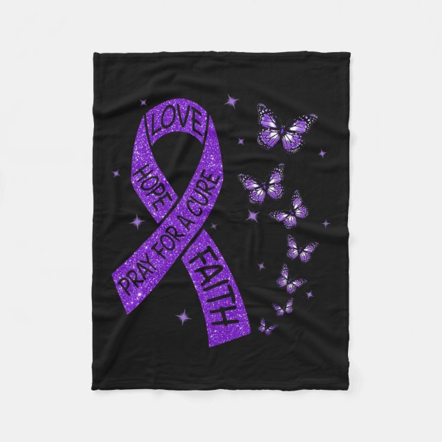Pancreatic Cancer Awareness2  Fleece Blanket (Front)