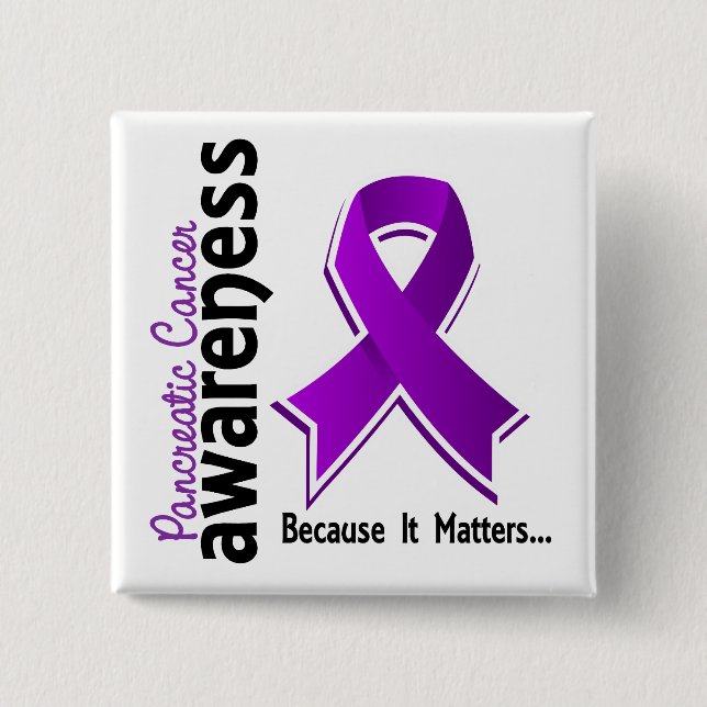 Pancreatic Cancer Awareness 5 Button (Front)