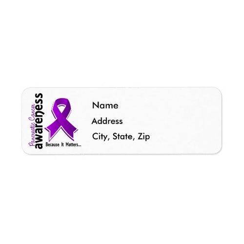 Pancreatic Cancer Awareness 5 Label