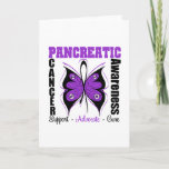 Pancreatic Cancer Awareness Butterfly Card