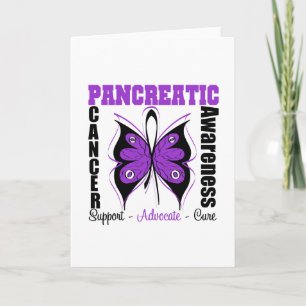 Pancreatic Cancer Awareness Butterfly Card
