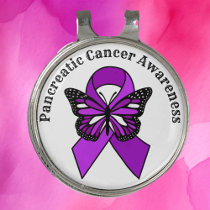 Pancreatic Cancer Awareness | Butterfly Golf Hat Clip