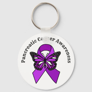 Pancreatic Cancer Awareness   Butterfly Keychain