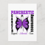 Pancreatic Cancer Awareness Butterfly Postcard