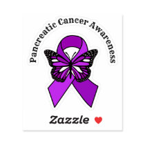 Pancreatic Cancer Awareness | Butterfly  Sticker