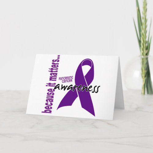 Pancreatic Cancer Awareness Card