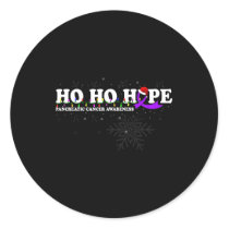 Pancreatic Cancer Awareness Christmas Wish  Classic Round Sticker