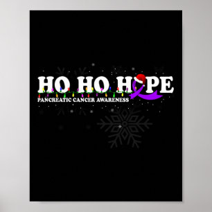 Pancreatic Cancer Awareness Christmas Wish Poster