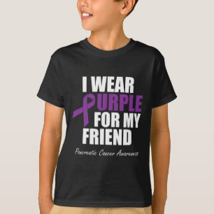 Pancreatic Cancer Awareness I Wear Purple For My F T-Shirt