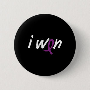 Pancreatic Cancer Awareness - I Won Survivor Fight Button