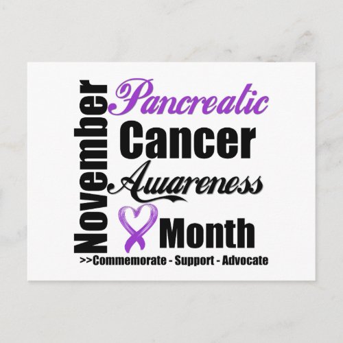Pancreatic Cancer Awareness Month _ Commemorate Postcard