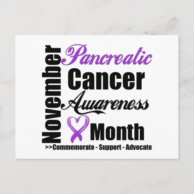 Pancreatic Cancer Awareness Month - Commemorate Postcard (Front)