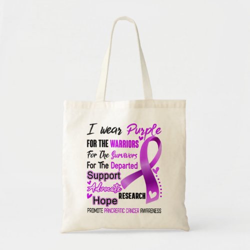 Pancreatic Cancer Awareness Month Ribbon Gifts Tote Bag