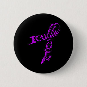 Pancreatic Cancer Awareness Month Ribbon Purple Ar Button
