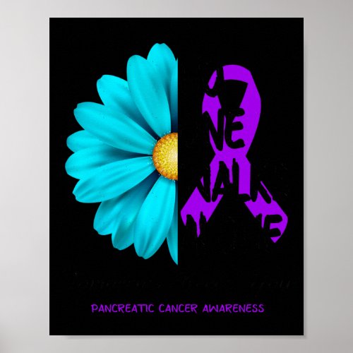 Pancreatic Cancer Awareness No One Walks Alone Tom Poster