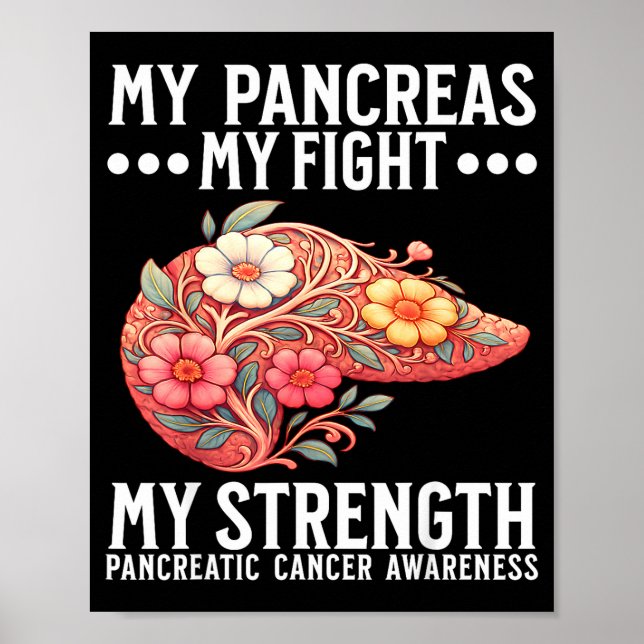 Pancreatic Cancer Awareness Pancreatic Cancer  Poster (Front)