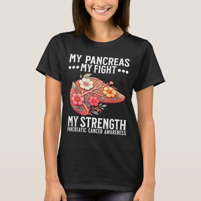 Pancreatic Cancer Awareness Pancreatic Cancer  T-Shirt (Front)