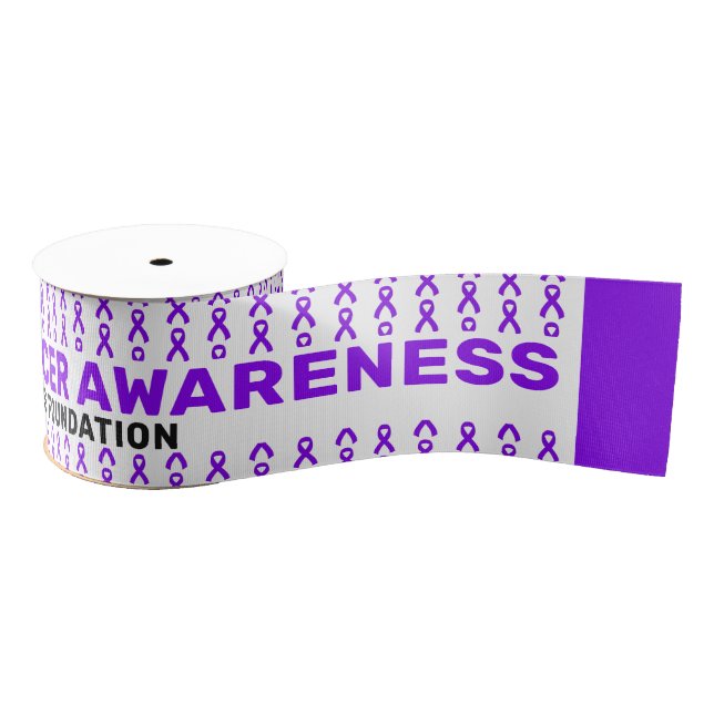 Pancreatic Cancer Awareness Pattern Ribbon (Spool)