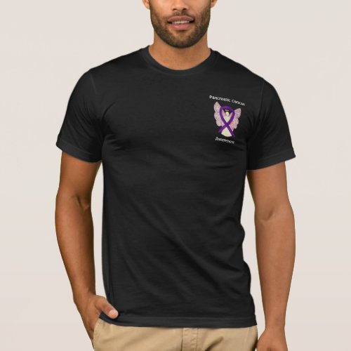 Pancreatic Cancer Awareness Ribbon Angel Shirts