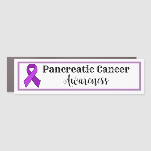 Pancreatic Cancer Awareness Ribbon Car Magnet