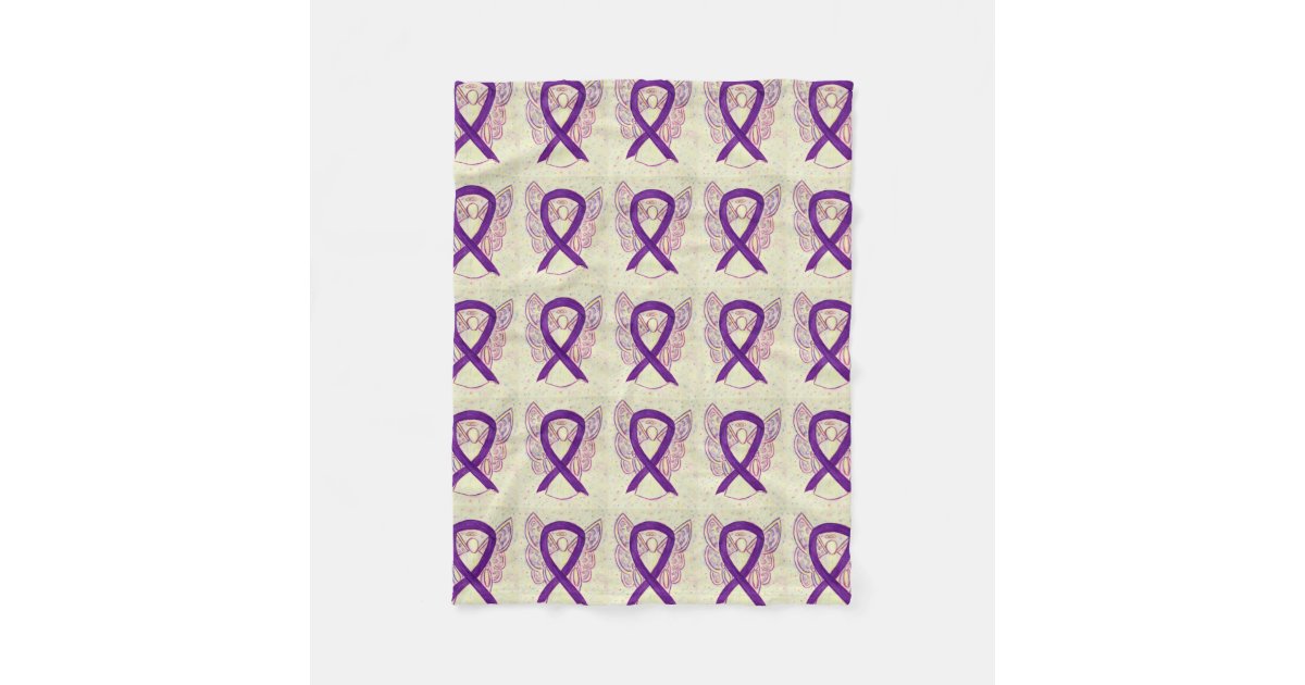 Pancreatic Cancer Awareness Ribbon Fleece Blanket Zazzle