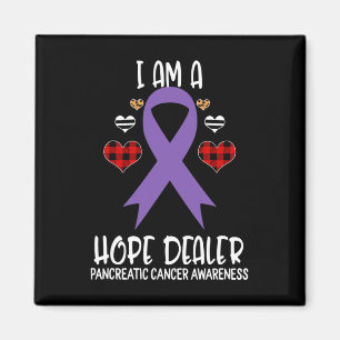 Pancreatic Cancer Awareness Ribbon I Am A Hope Dea Magnet
