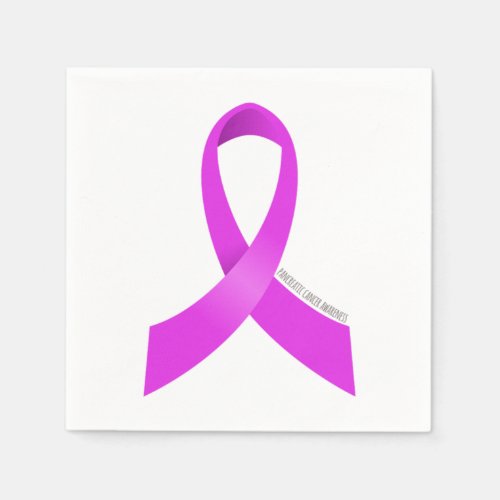 Pancreatic Cancer Awareness Ribbon Napkins