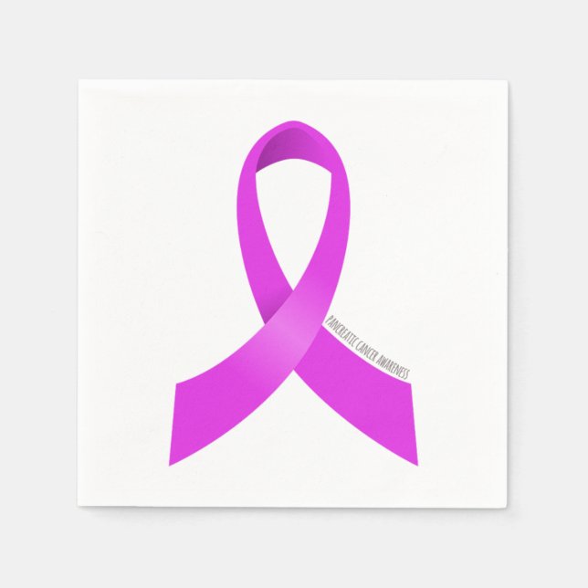 Pancreatic Cancer Awareness Ribbon Napkins (Front)