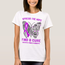 Pancreatic Cancer Awareness Ribbon Support Gifts T-Shirt