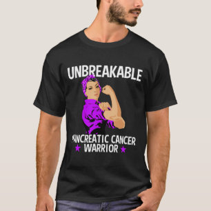Pancreatic Cancer Awareness Unbreakable Warrior G T-Shirt