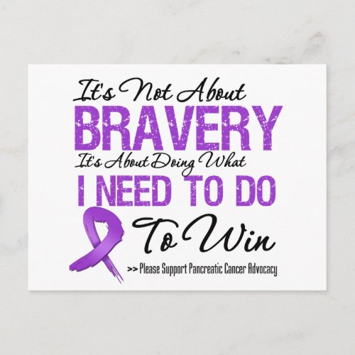 Pancreatic Cancer Battle Postcard