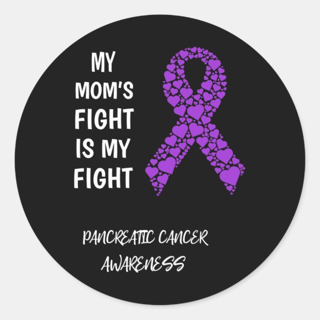 Pancreatic Cancer  Classic Round Sticker (Front)
