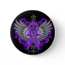 Pancreatic Cancer Cool Wings Button