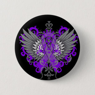 Pancreatic Cancer Cool Wings Button