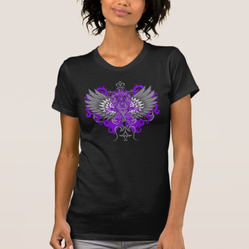 Pancreatic Cancer Cool Wings T_Shirt