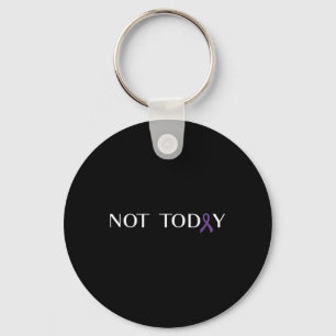 Pancreatic Cancer Fight Cancer Ribbon 16 Keychain