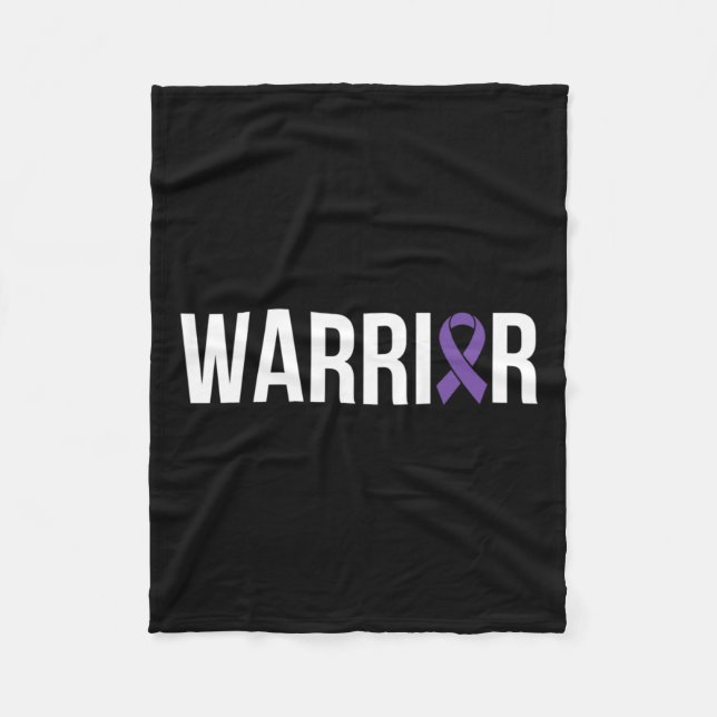 Pancreatic Cancer Fight Cancer Ribbon 4  Fleece Blanket (Front)
