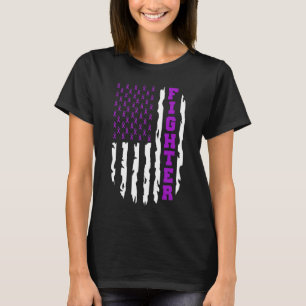 pancreatic cancer fighter American flag T-Shirt