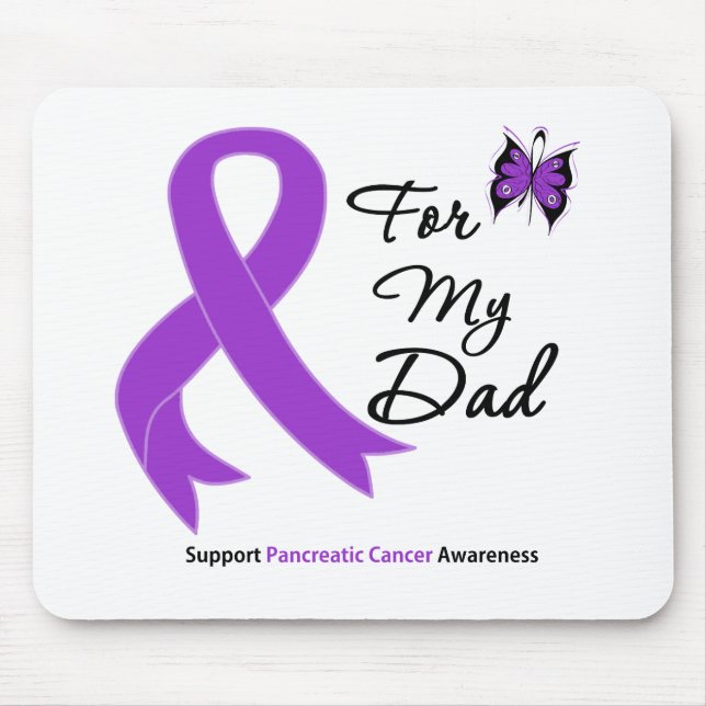 Pancreatic Cancer For My Dad Mouse Pad (Front)
