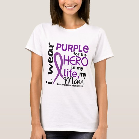 Pancreatic Cancer For My Hero My Mom 2 T-Shirt