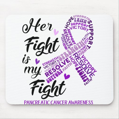 Pancreatic Cancer Her Fight is our Fight Mouse Pad