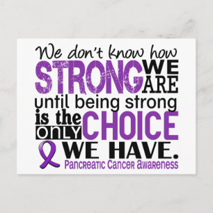Pancreatic Cancer How Strong We Are Postcard