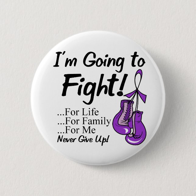 Pancreatic Cancer  I am Going To Fight. Button (Front)
