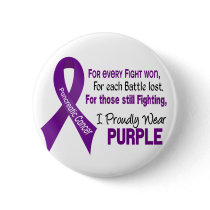 Pancreatic Cancer I Proudly Wear Purple Button