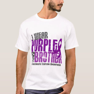 Pancreatic Cancer I Wear Purple For My Brother 6.2 T-Shirt