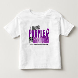 Pancreatic Cancer I Wear Purple For My Grandma 6.2 Toddler T-shirt