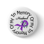 Pancreatic Cancer In Memory of My Husband Pinback Button