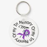 Pancreatic Cancer In Memory of My Mom Keychain