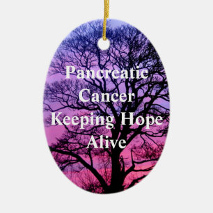 Pancreatic Cancer Keeping Hope Alive ornament