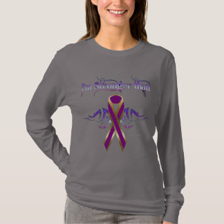 Pancreatic Cancer Ladies Long Sleeve Shirt